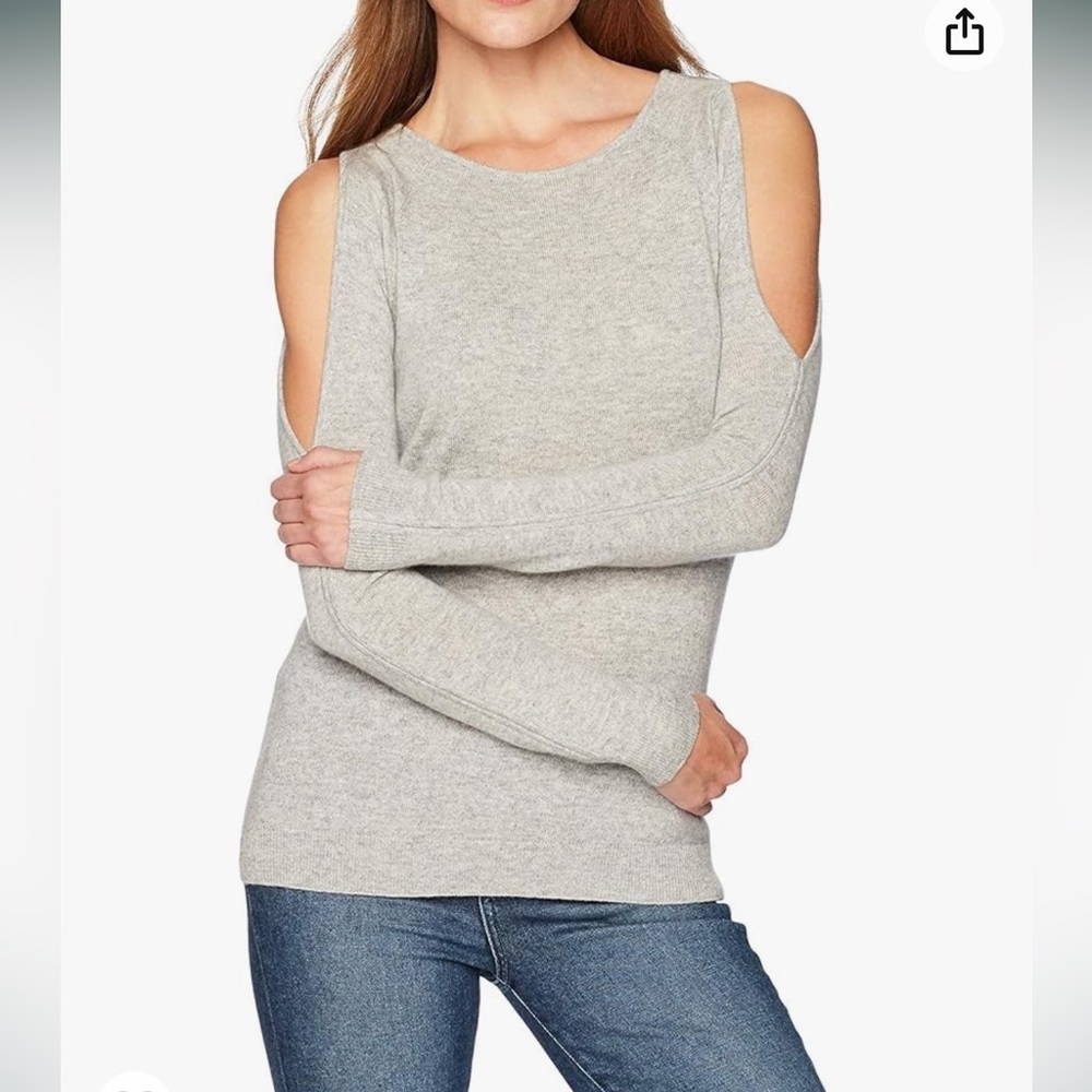 Brand new with tags 100% cashmere soft, cold, shoulder sweater